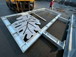 Galvanized advertising billboards