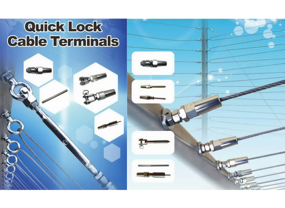 Swageless Wire Rope Rigging and Accessories Quick Lock Cable Terminals