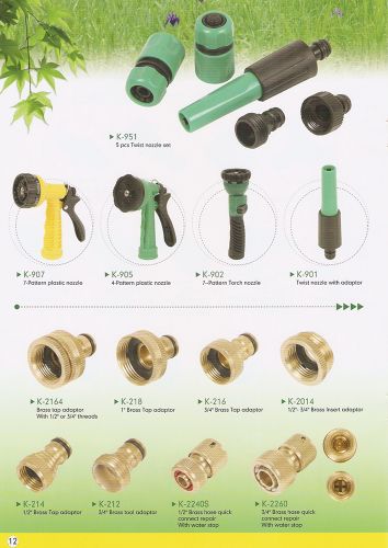 Plastic Nozzles and Brass Adaptors